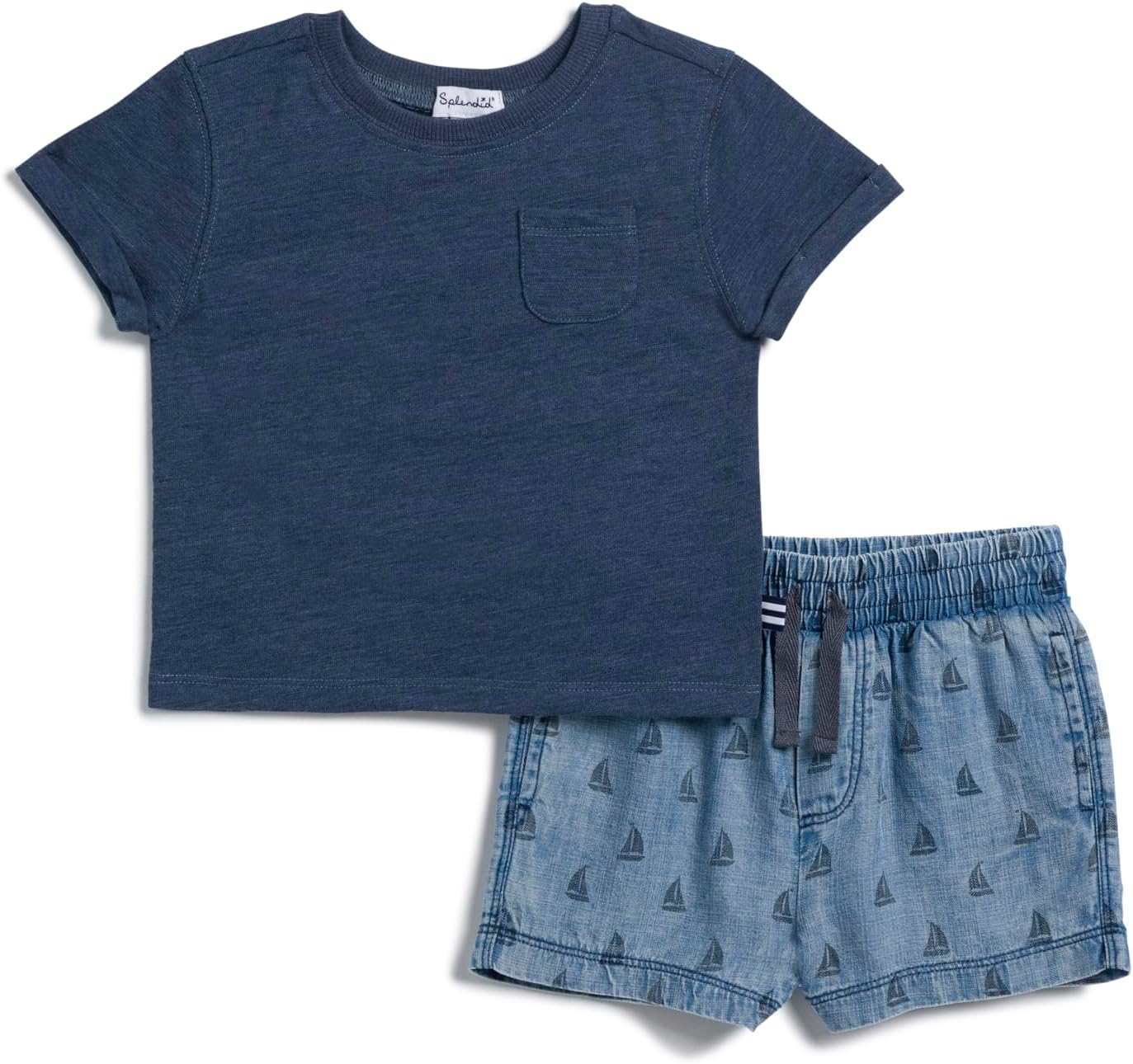 Splendid Baby Boys' Sail Away Short and Tee Shirt 2-piece Set