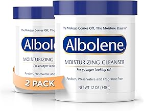Albolene Moisturizing Cleanser & Makeup Remover Balm - Fragrance-Free Facial Cream for Cleansing & Hydration - Multi-Use Skincare for All Skin Types - No Harsh Chemicals - 12 oz (Pack of 2)