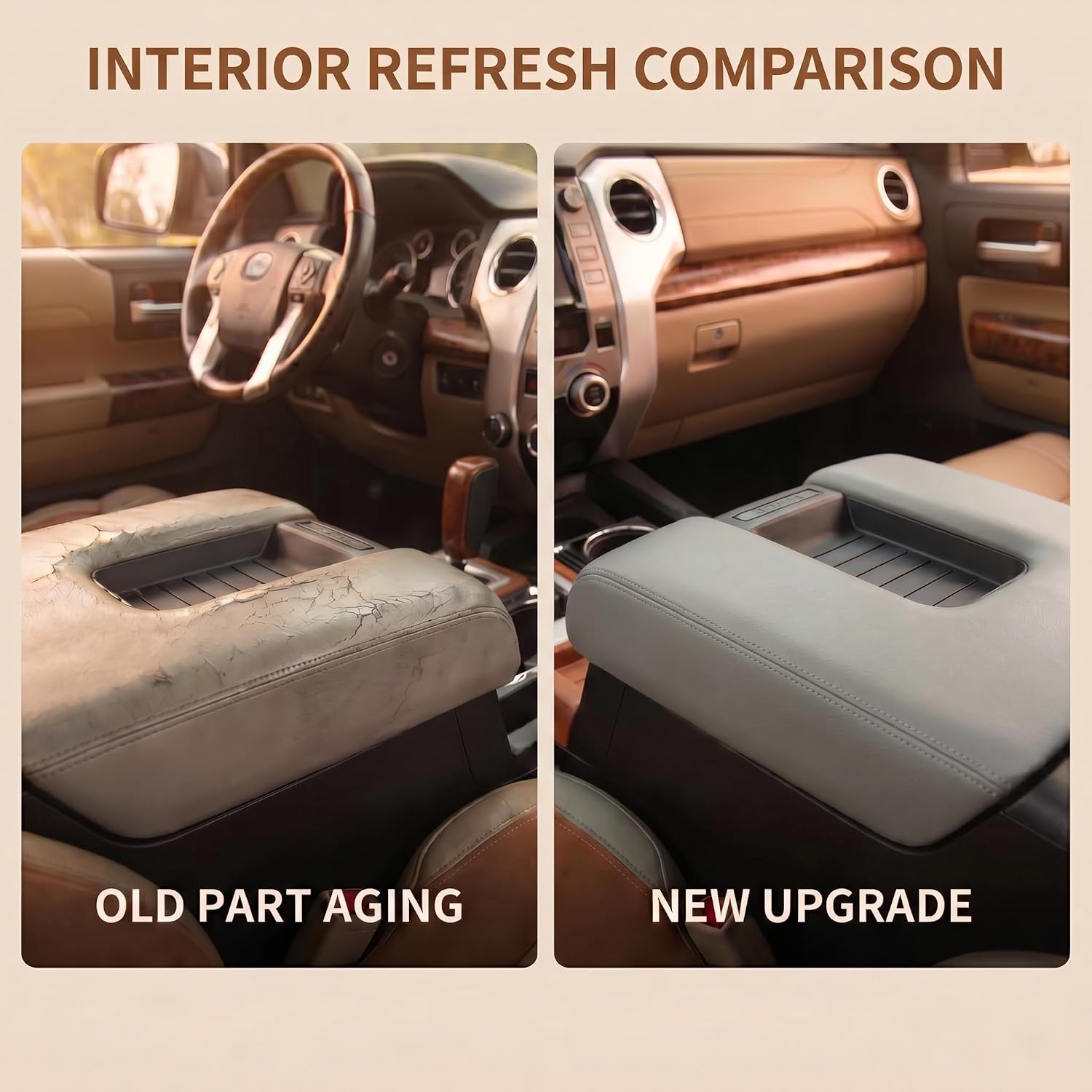 Center Console Armrest Lid Compatible with Toyota Tundra 2014-2021 image 3