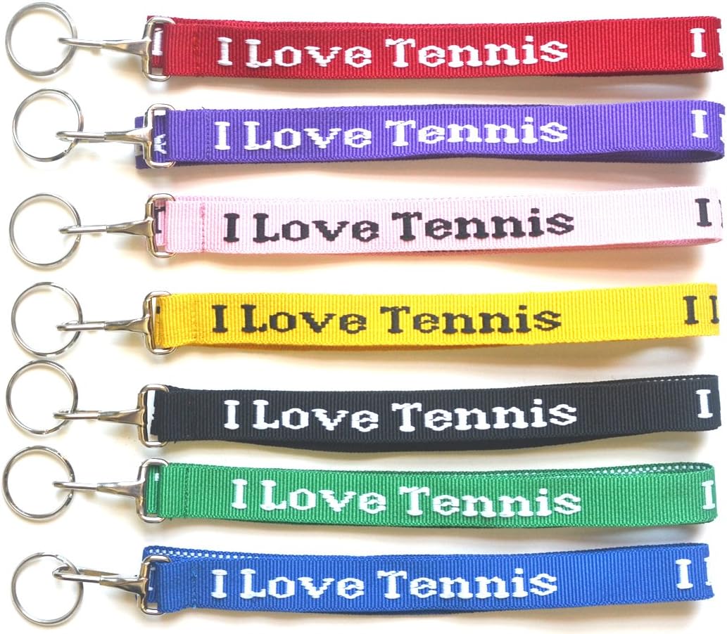 I Love Tennis Lanyard-Red