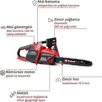 Einhell Professional Akülü Budama Testeresi GP-LC 36/40 Li BL-Solo 4600050
