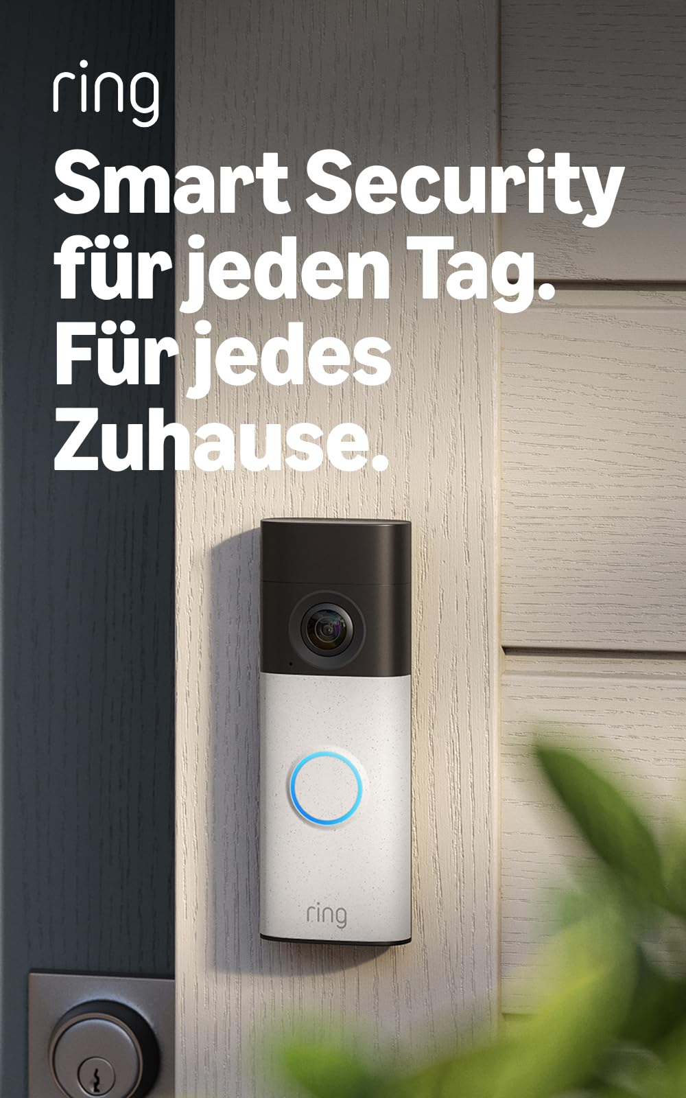 Ring Akku-Videotürklingel (Battery Video Doorbell) (neueste Gen.), Kabellose Türklingel-Kamera, Retinal 2K, 6x-Zoom, Eingebauter Akku… – Ansicht 2