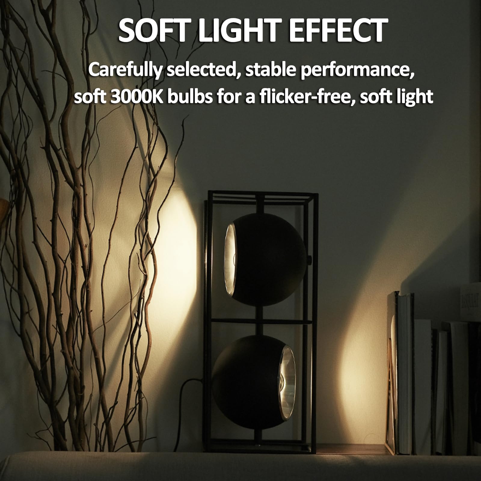 Lampada da Tavolo Rotonda E Quadrata retrò, Luce da Lettura in Stile Industriale Bauhaus, Testa Girevole, Attacco E14, Sorgente Luminosa 3000K, per Soggiorno, Camera da Letto