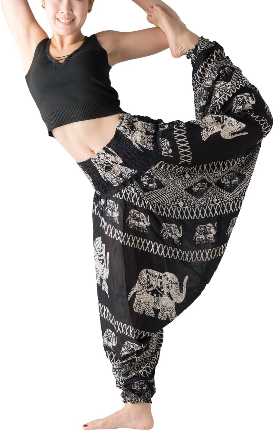 B BANGKOK PANTS Women's Harem Pants Jumpsuit Hippie Clothes