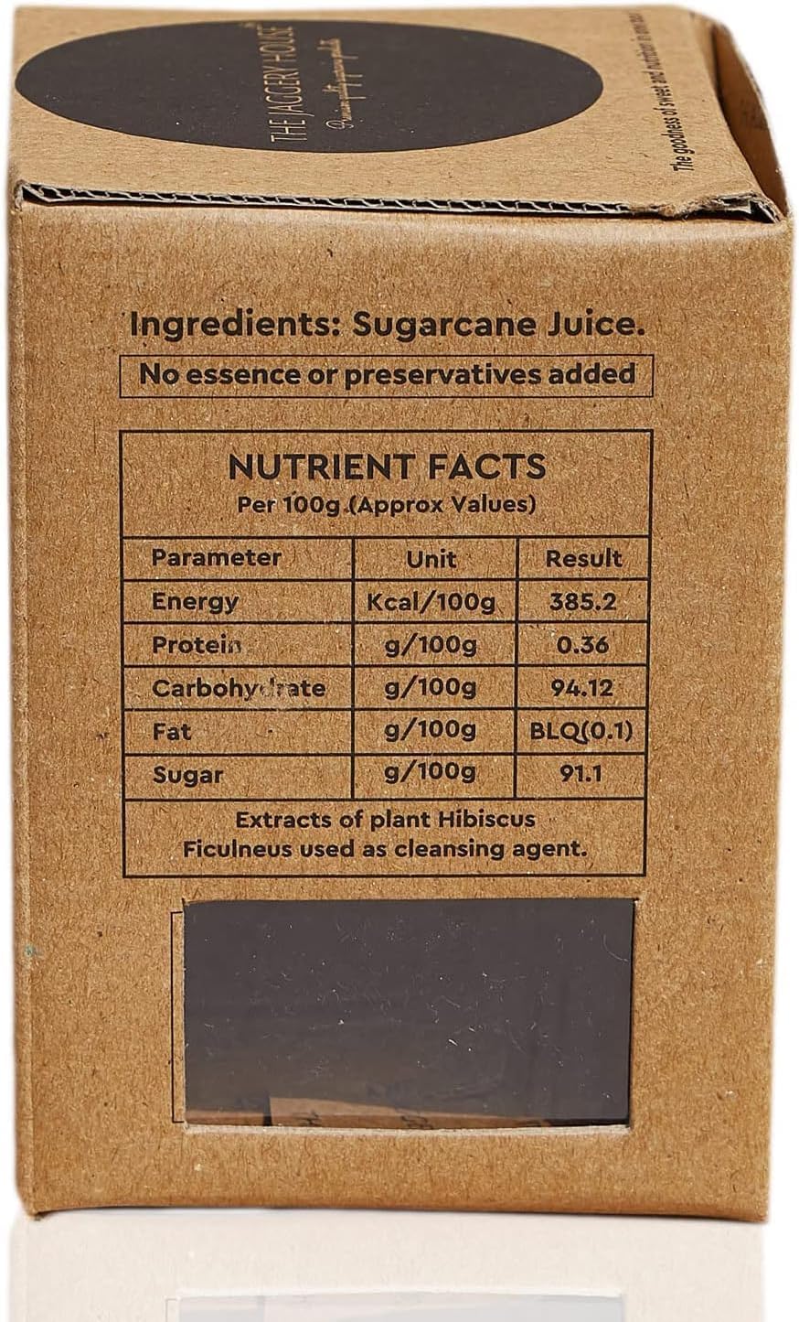 SENTA Solid Jaggery- Classic | 100% Natural | No Essence | No Preservatives | Handmade | Chemical Free | Jaggery Block | Jaggery Cubes | 450 g