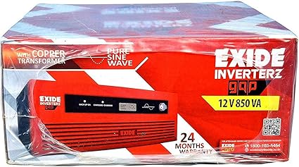 Exide 850VA Home Inverter, Red