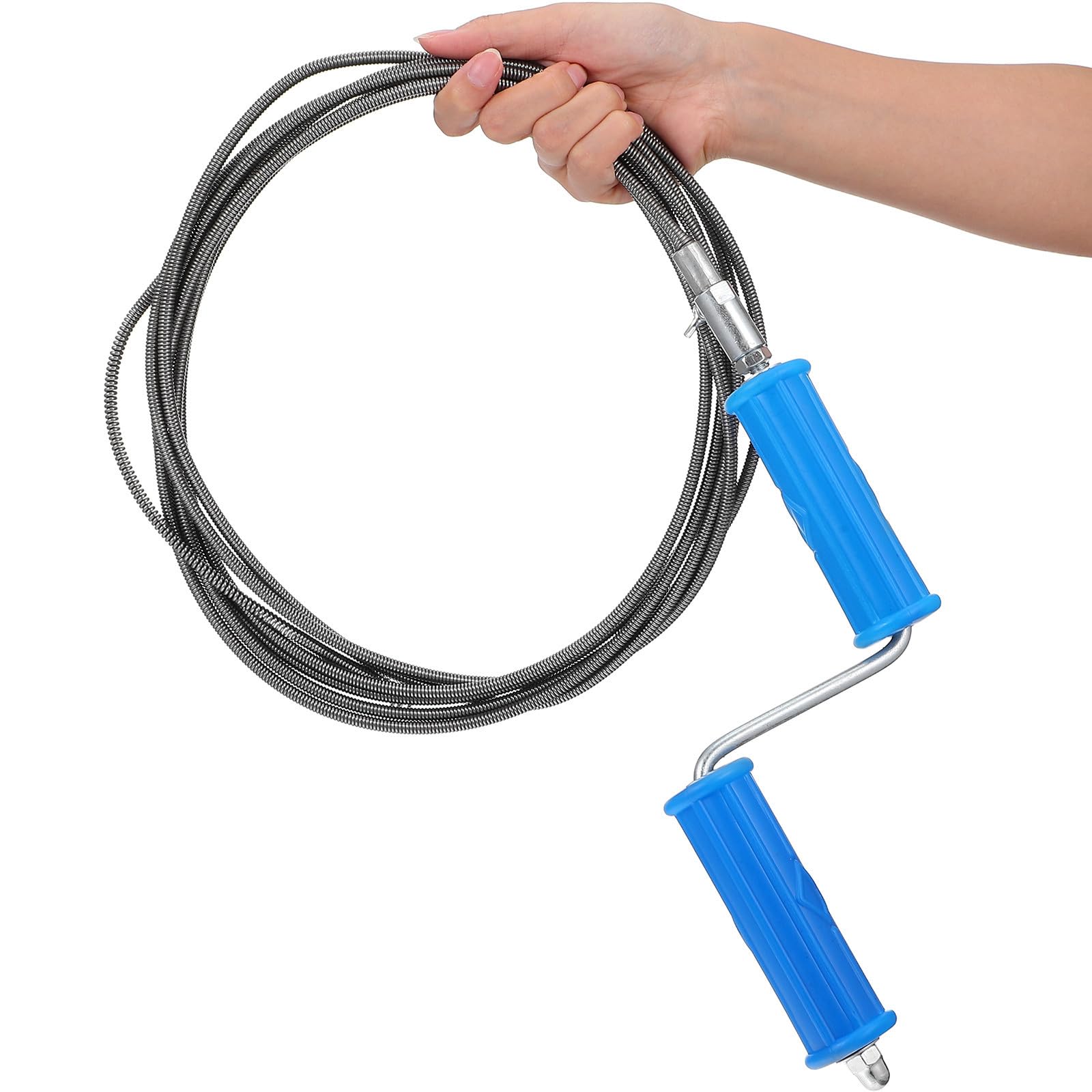 Alambre de acero flexible para desatascar desagües y eliminar pelos en el baño