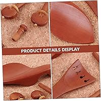 Vista 2 de SUPVOX 7 unids/set Violín Accesorios Un Accesorios Violín Go-partes Violín Tailpiece Violín Componentes Profesional Violín Tailpiece Madera Marrón