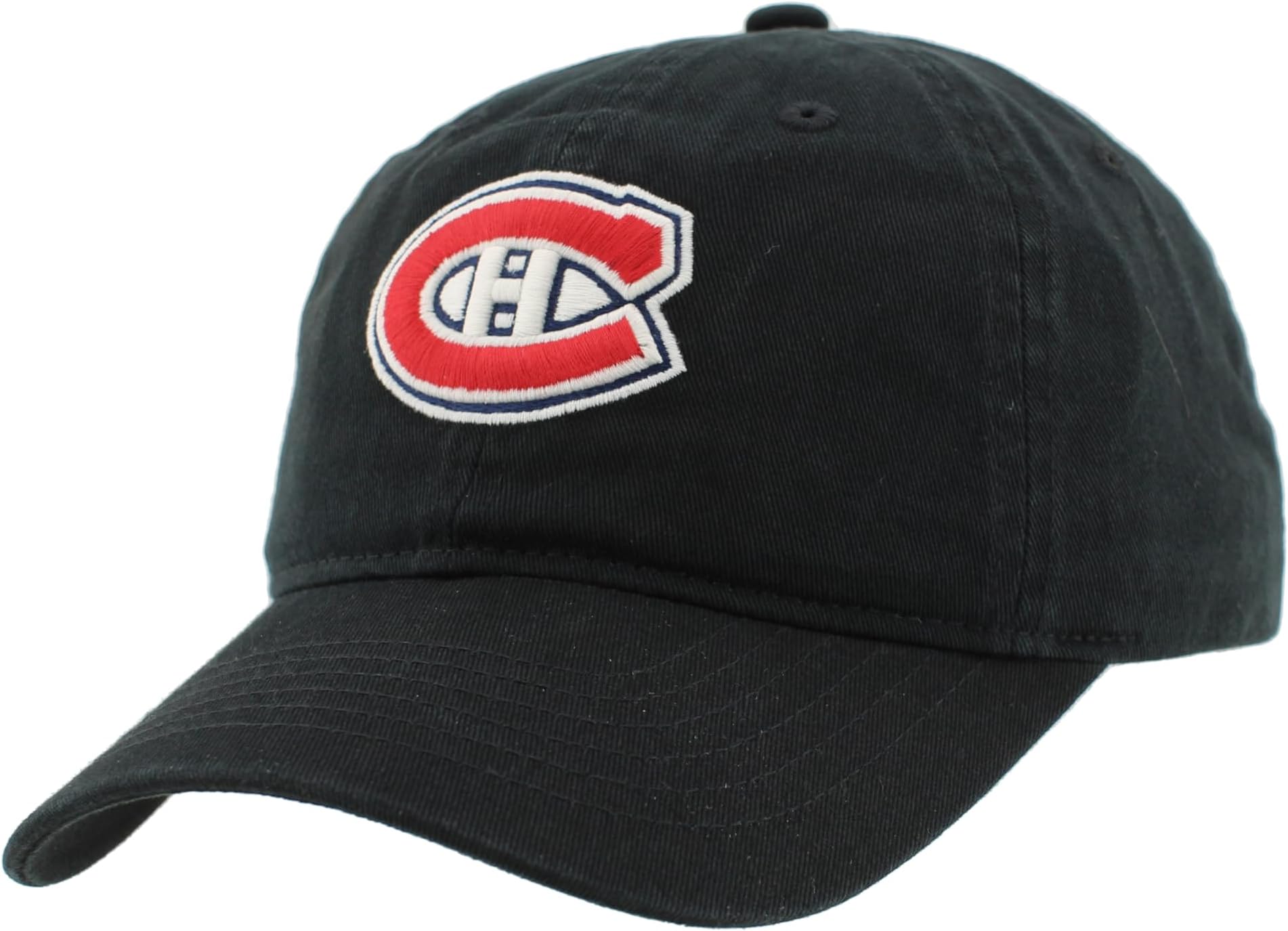 ZHATS NHL Officially Licensed Adjustable Hat Scholarship Icon Black