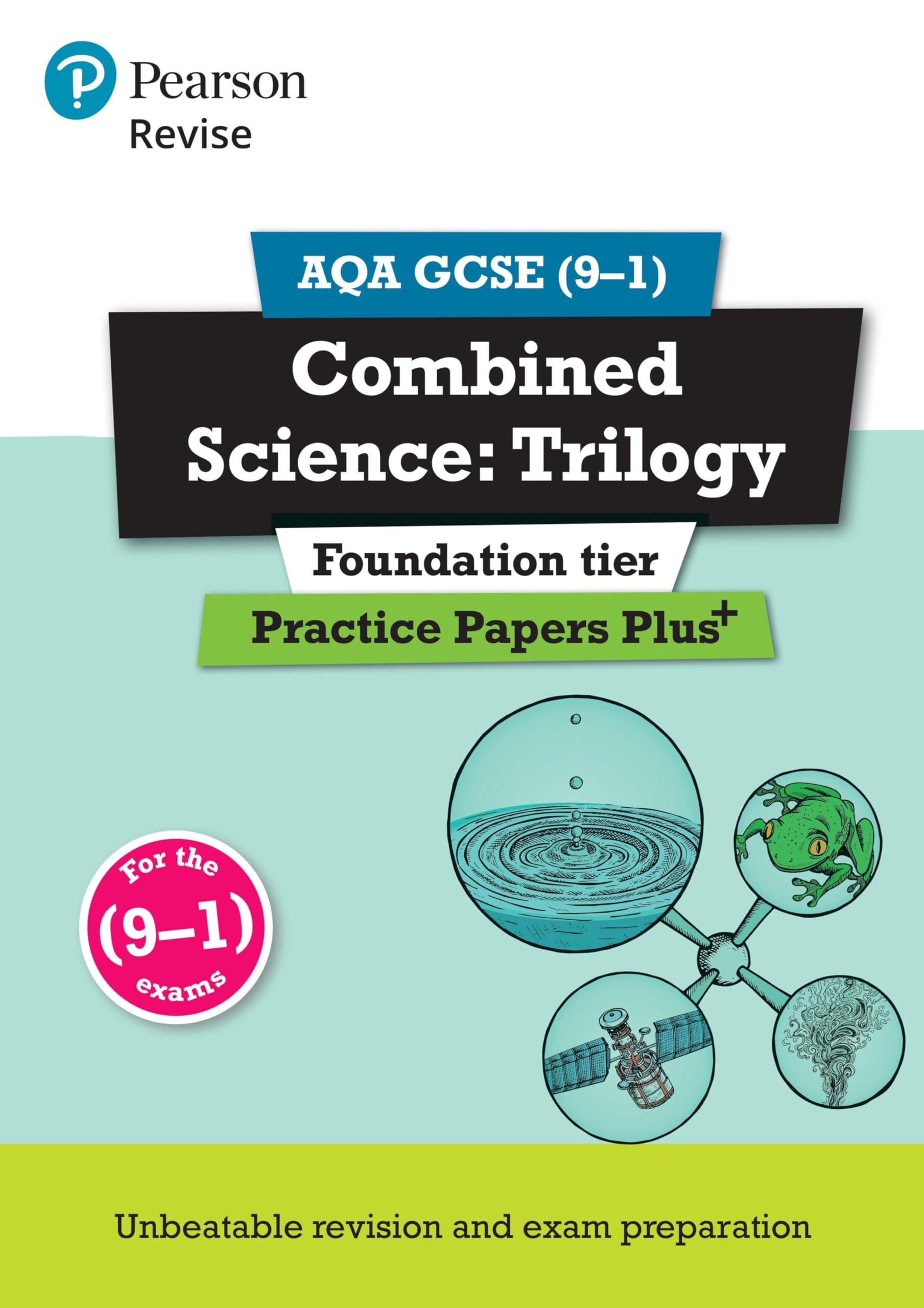 Pearson REVISE AQA GCSE (9-1) Combined Science Foundation Practice Papers Plus: For 2024 and 2025 assessments and exams (Revise AQA GCSE Science 16)
