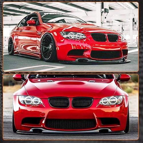 Miniatura 2 de MCARCAR KIT Borde delantero de fibra de carbono para BMW Serie 3 M3 E90 E92 E93 2-Door 4-Door 2008-2013 parachoques delantero Lip Chin Spoiler