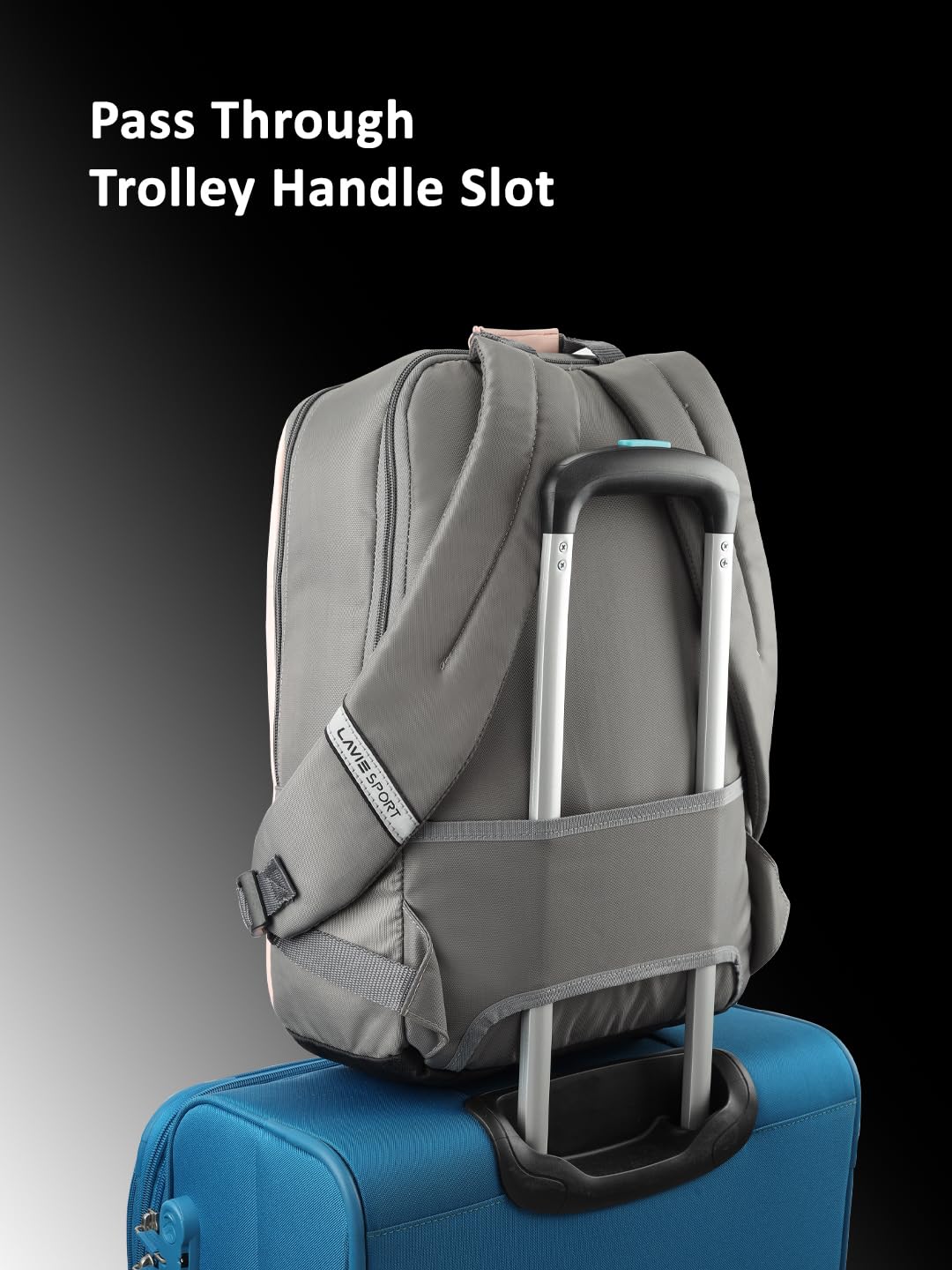 Lavie Sport Chairman 24 Litres Backpack with Padded Laptop Sleeve | Fits upto 14" Laptop | Polyster Business Backpack for Men & Women | Durable Office Bag | Upto 14 inch Notebook/MacBook Compatible 26