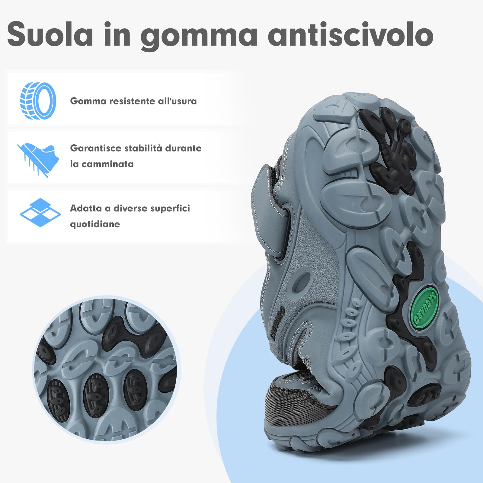 SAGUARO Uomo Donna Sandali da Trekking Estate Sandali Sportivi 36-46 EU