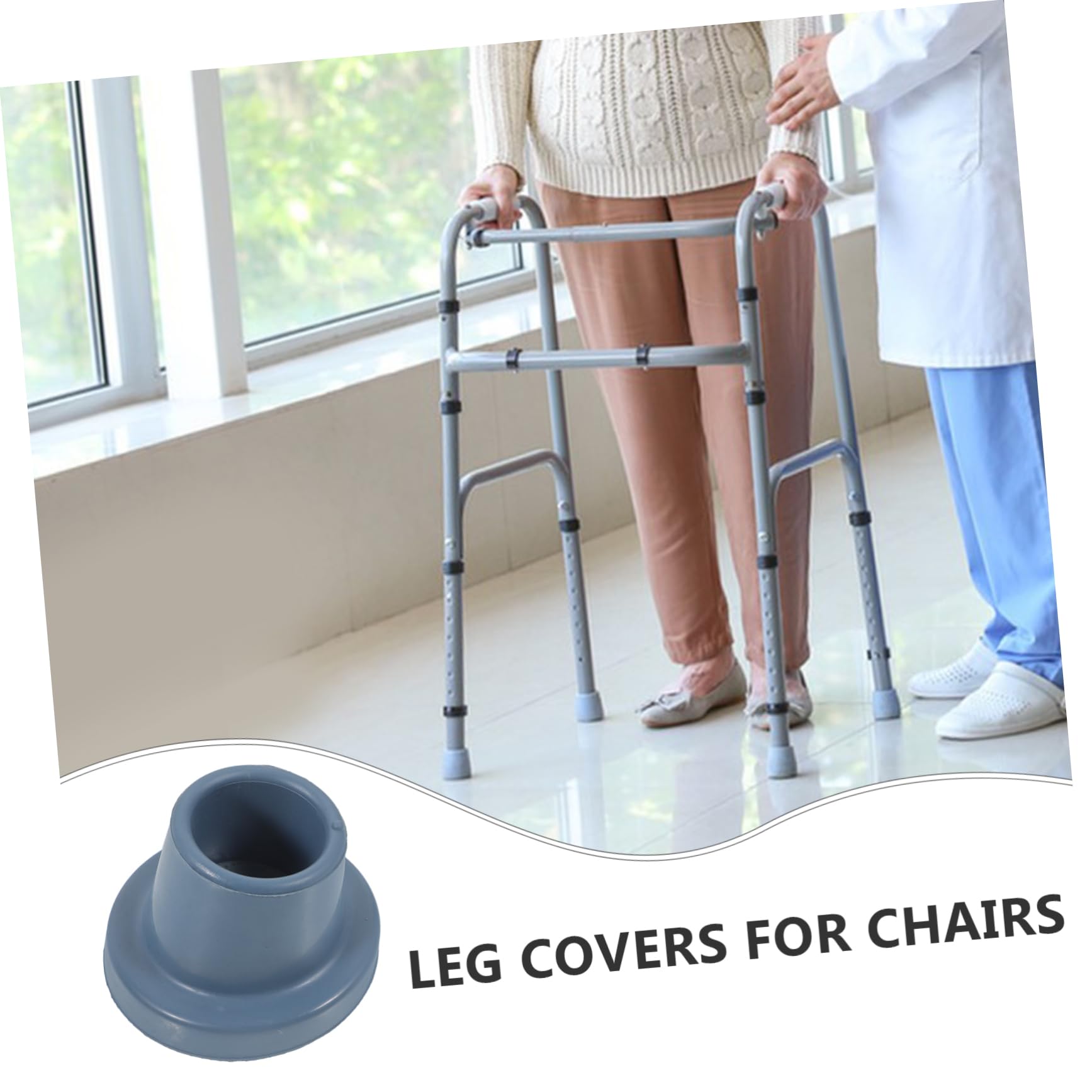 Operitacx 4 Ensembles Tapis Antidérapant Coussin De Pied De Chaise De Couvre-Pieds De Chaise Antidérapant Petit Tampon Salle De Bains Fournitures De Chaise De TPR 4 Pièces * 4