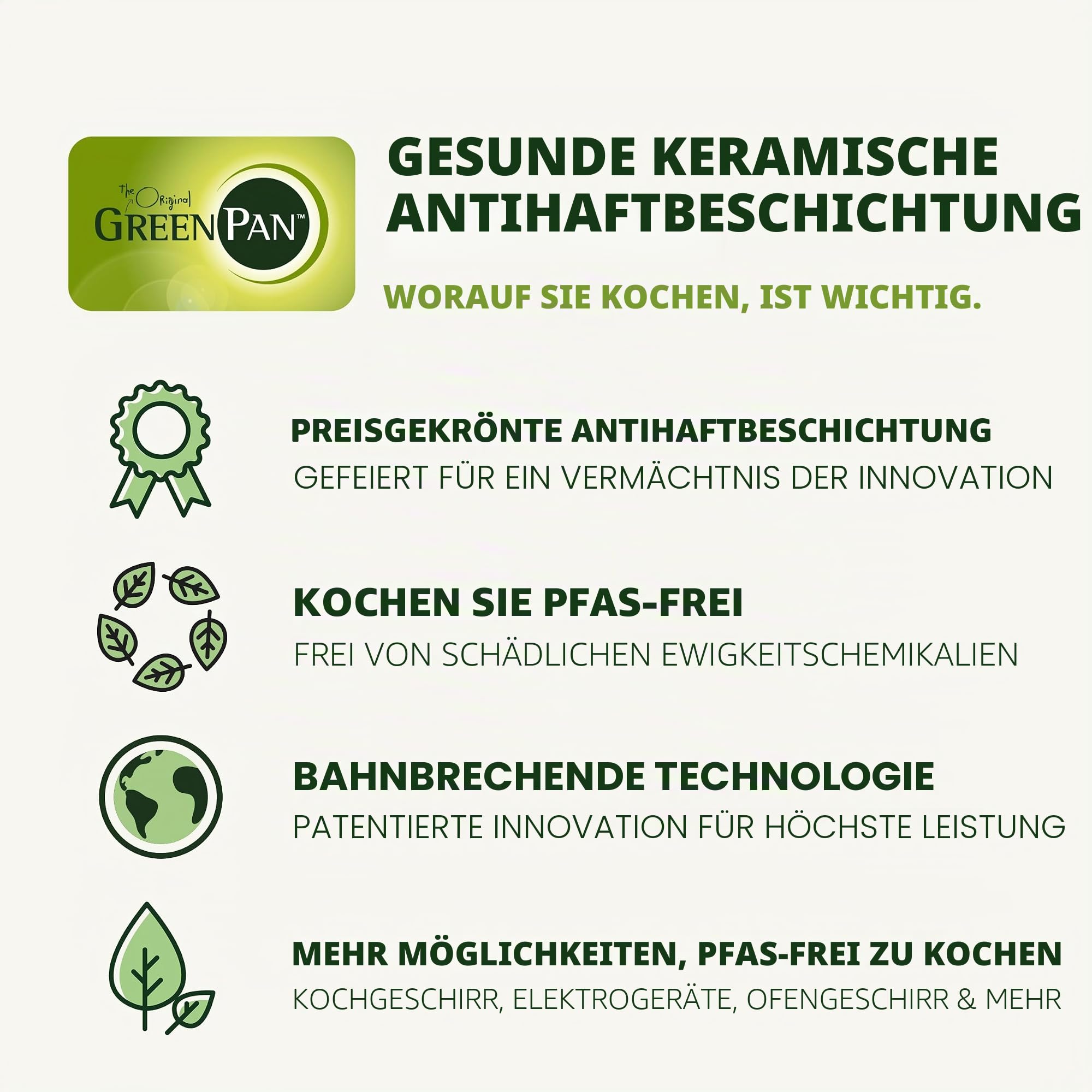 GreenPan Hybrid-Bratpfanne, antihaftbeschichtet, Edelstahl, 20,3 cm, APEX dreilagige Thermobond PFAS-freie Keramikpfanne, Induktions- und alle Herdarten kompatibel, Backofentemperatur bis 450 °C