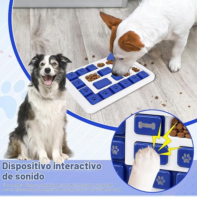 Foto 5 de 8 de VGECEE Juguetes Perros Interactivos con Sonido Dispensador Interactivo de Recompensas Juegos Estimulación…
