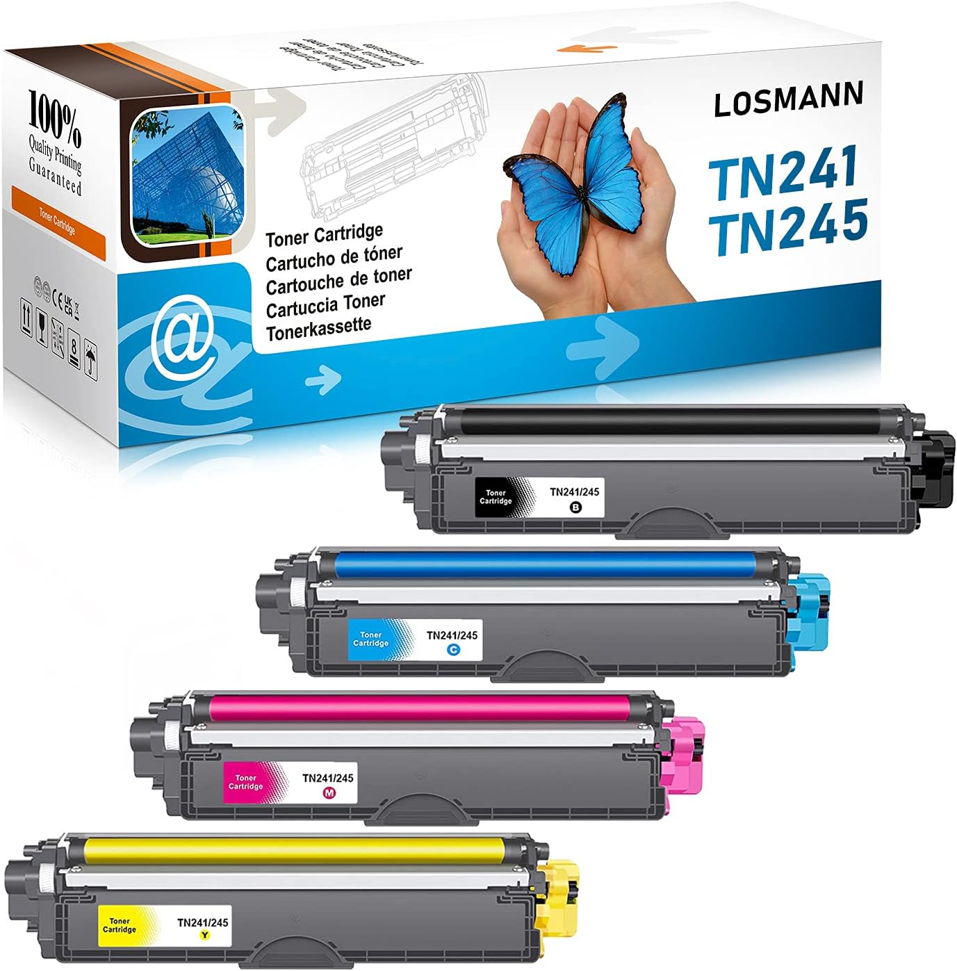 Tn241 Tn245 Cartouches De Toner Compatible Pour Brother Tn-241 Et Tn