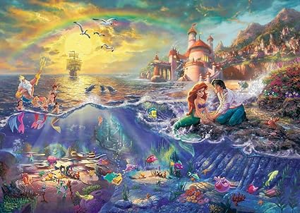 Schmidt , Thomas Kinkade: Disney The Little Mermaid Puzzle - 1000pc, Puzzle, Ages 12+, 1 Players