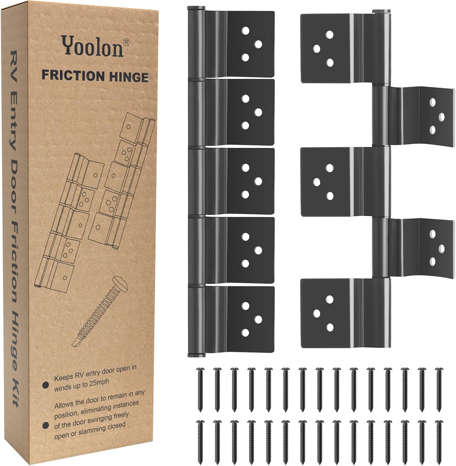 RV Door Hinges, RV Entry Door Friction Hinge Kit, Camper