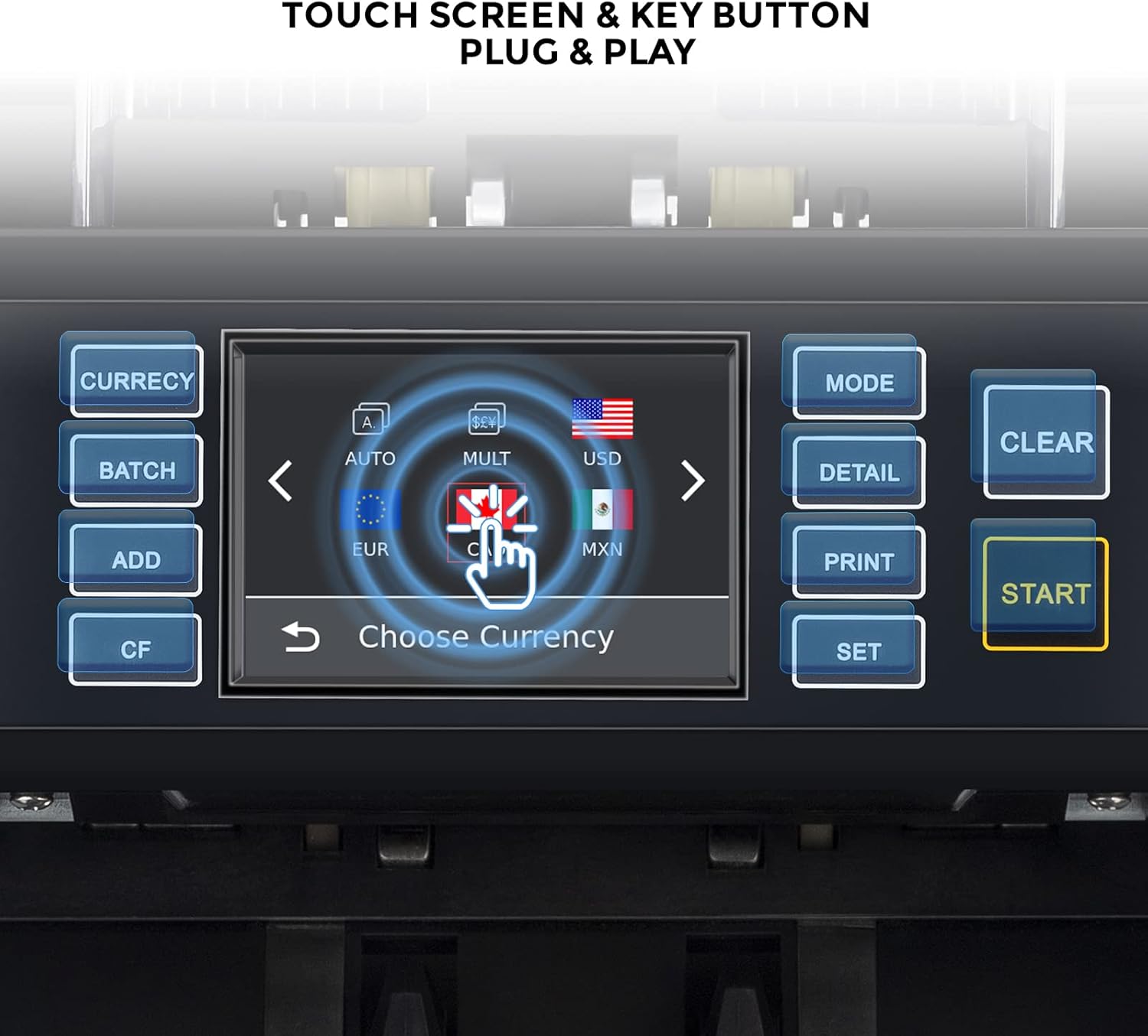 NUCOUN VC-7G Touch Screen Interface