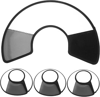 4pcs Adjustable Transparent Pet Collar for Cats Dogs Kittens Rabbits Soft Plastic Elizabethan Neck Protection for Wound Healing Comfortable Anti-Lick Bite Cone with Coverage