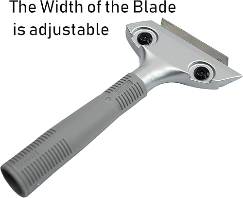 Miniatura 8 de LDS - Raspador de vidrio industrial de 4 pulgadas de ancho, limpiador de estufa, hoja de afeitar extensible, removedor de raspador de pintura para