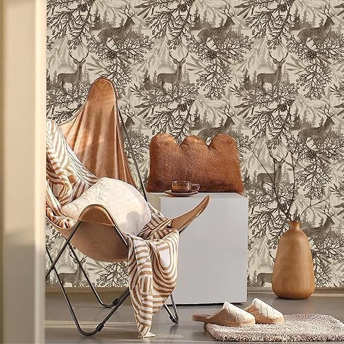 Vista 77 de Papel tapiz moderno de línea geométrica dorada/gris, autoadhesivo, extraíble, fácil de despegar en papel de pared para dormitorio, gabinete