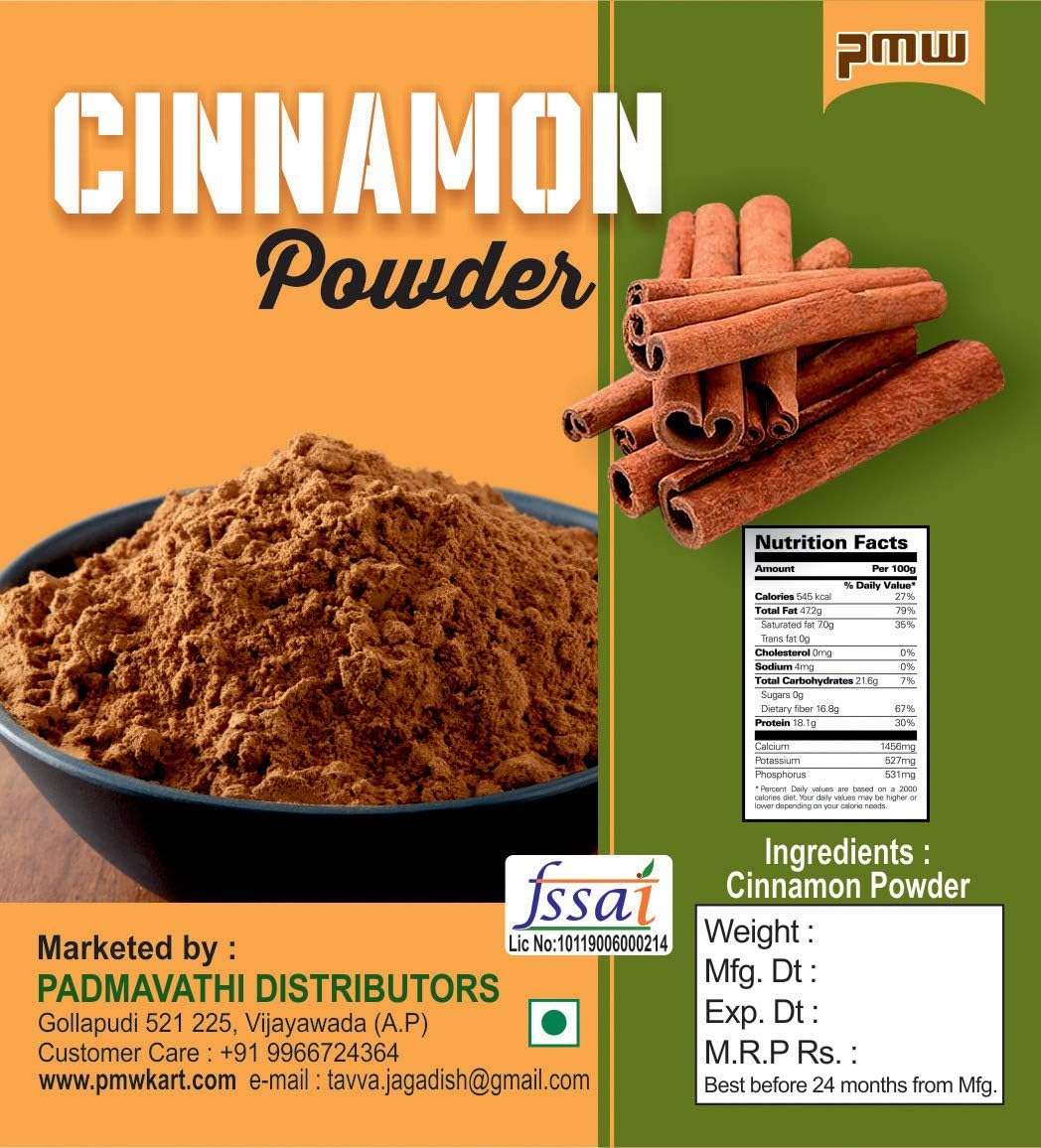 Pmw - Jar .Pack - Dalchini Spices Cinnamon Powder - 1 Kilo - Fresh - Home Made - Zero Chemical -