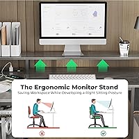 Vista 8 de SUPERJARE Escritorio para juegos en forma de L con luces LED y tomas de corriente, escritorio reversible para computadora con estantes y cajón