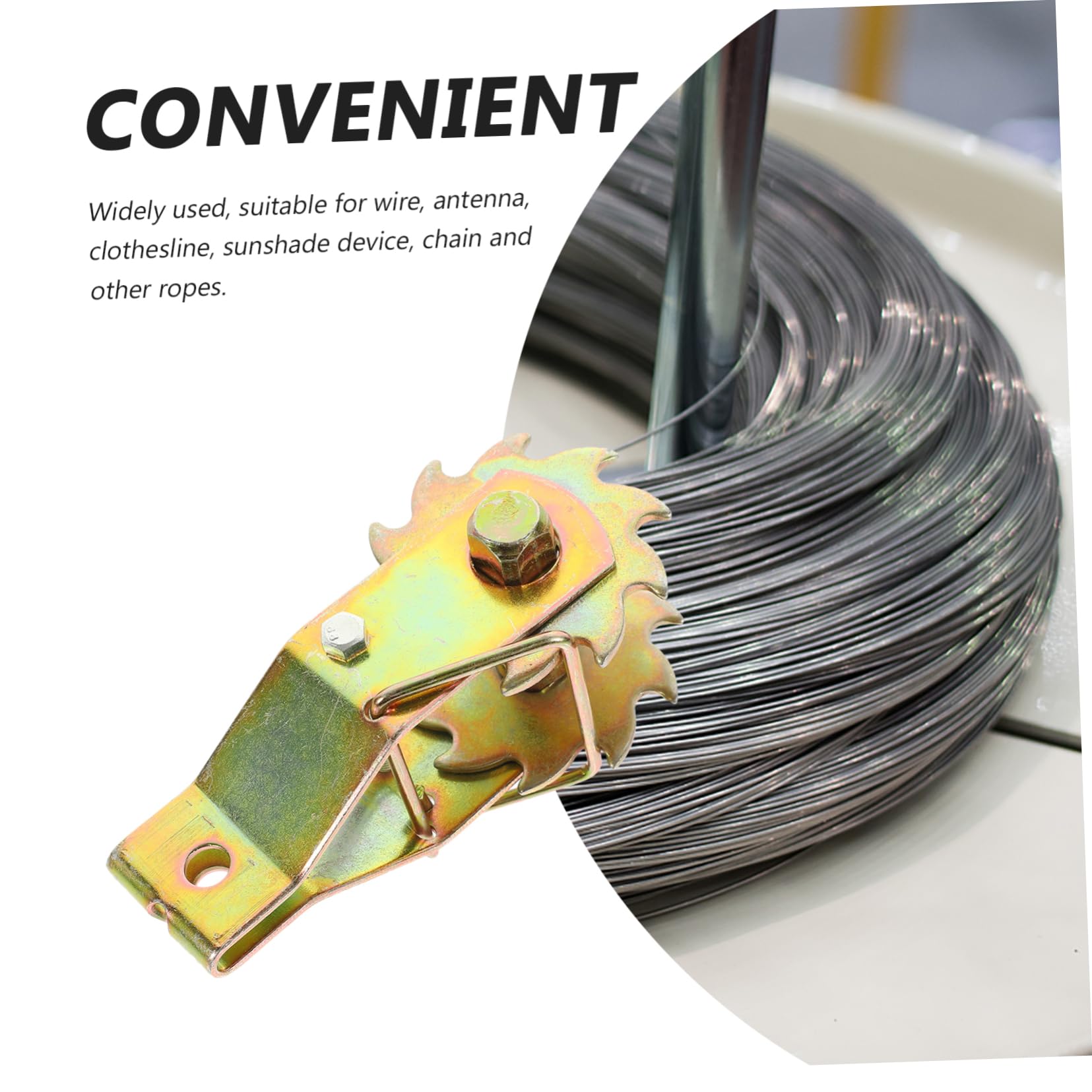 Ciieeo 4 Pezzi Tenditore Cavo per Recinzione e Resistente Strumento per Tensione Filo Installare e Leggero per Linee Esterne