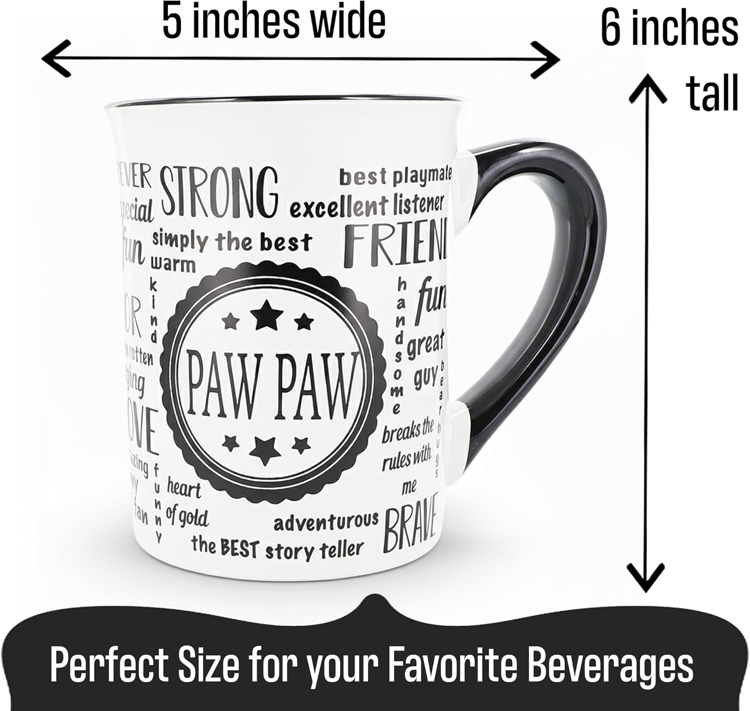 Cottage Creek Coffee Cup | 16oz. Large Ceramic Paw Paw Coffee Mug | Ideal Gift for Grandpa, Papa, and Dad for Father's Day, Birthday, or Christmas | Pawpaw Mug - Image 7