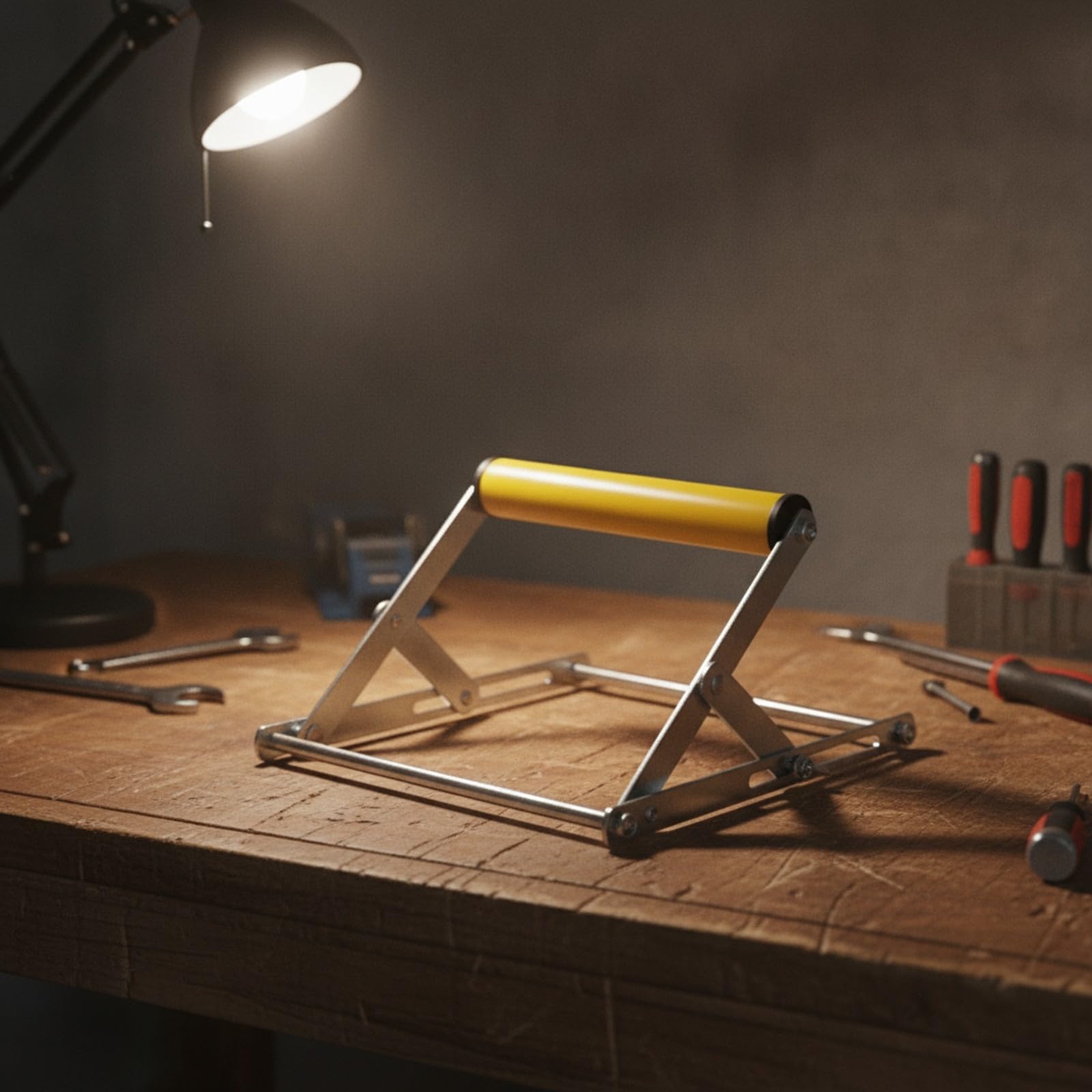 Stabile Auflage mit Rollenschiene Und Höhenverstellung für Präzises Arbeiten mit Platten für Werkstatteinrichtung Und Handwerksprojekte, 40CM