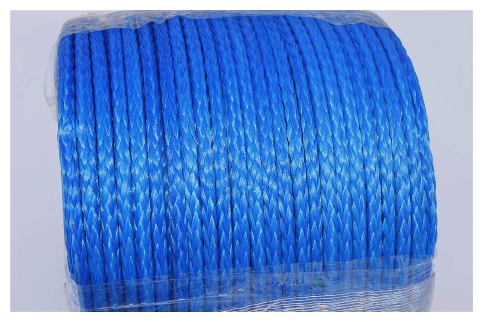 Winch Rope, Blue 6mm*100m 12 Strand Synthetic Winch Rope,ATV Line, Plait UHMWPE,Off-Road