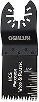 Vista 2 de Oshlun MMC-1003 1-13-Inch Precision Japan HCS Oscillating Tool Blade with Quick-Fit Arbor for Standard and Quick Change Tools, 3-Pack