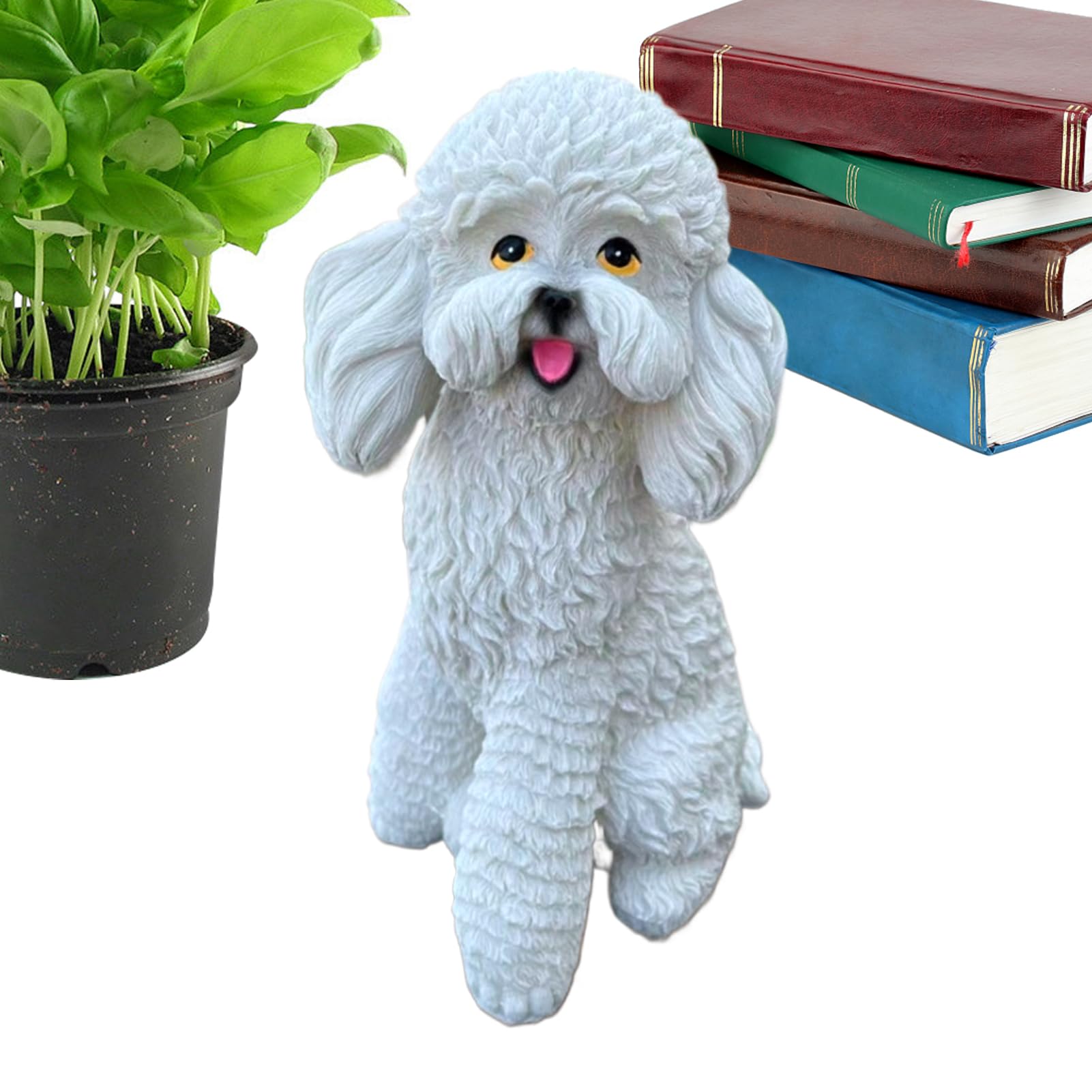 Décoration de pelouse résistante aux intempéries avec cette statue de chien pour le jardin