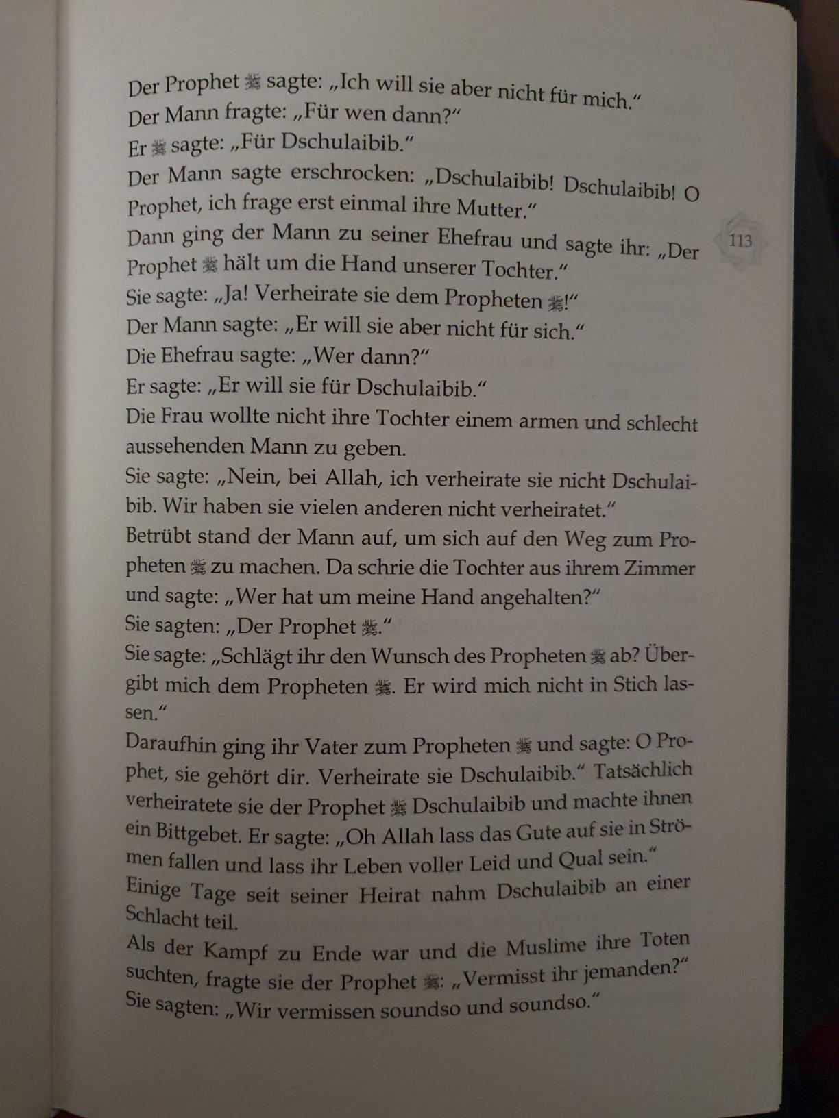 Bittgebet des Propheten ?