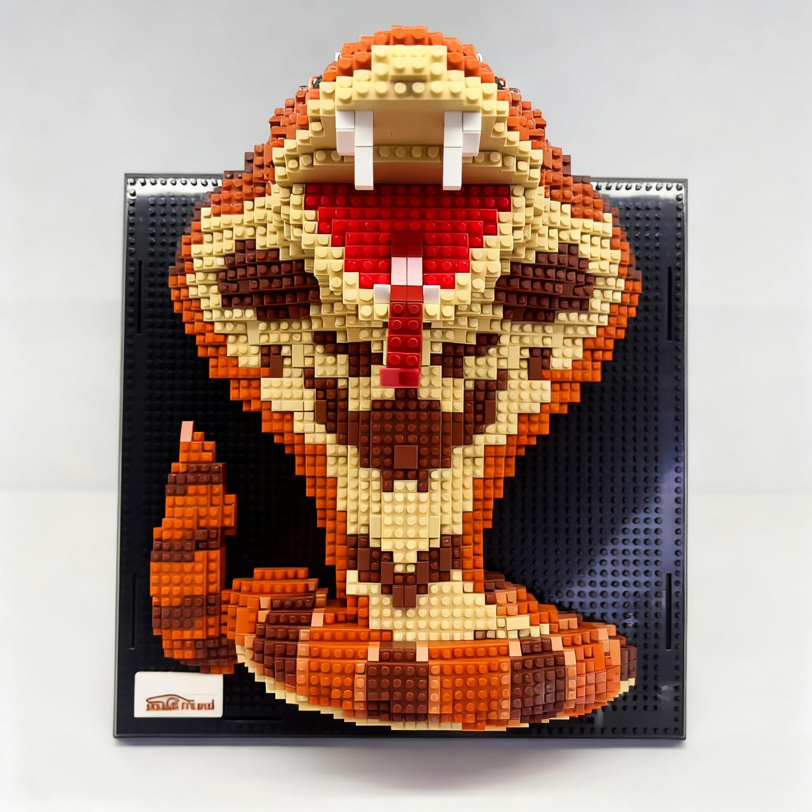 Fuleying Juego de construcción de minibloques de construcción de serpiente, bloques de construcción 3D, diseño de animales, micro bloques de construcción para la oficina en casa, regalo creativo para