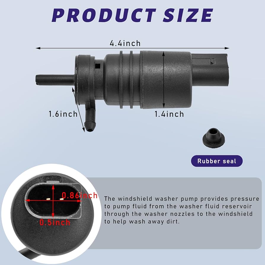 For Mercedes-Benz Windshield Wiper Washer Pump Motor 67128362154