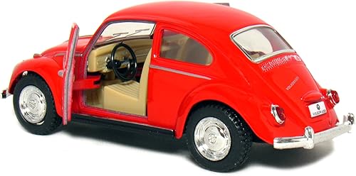 Miniatura 3 de 12 piezas en caja 5" 1967 VW Classic Beetle escala 132 (negroazulrojoamarillo)
