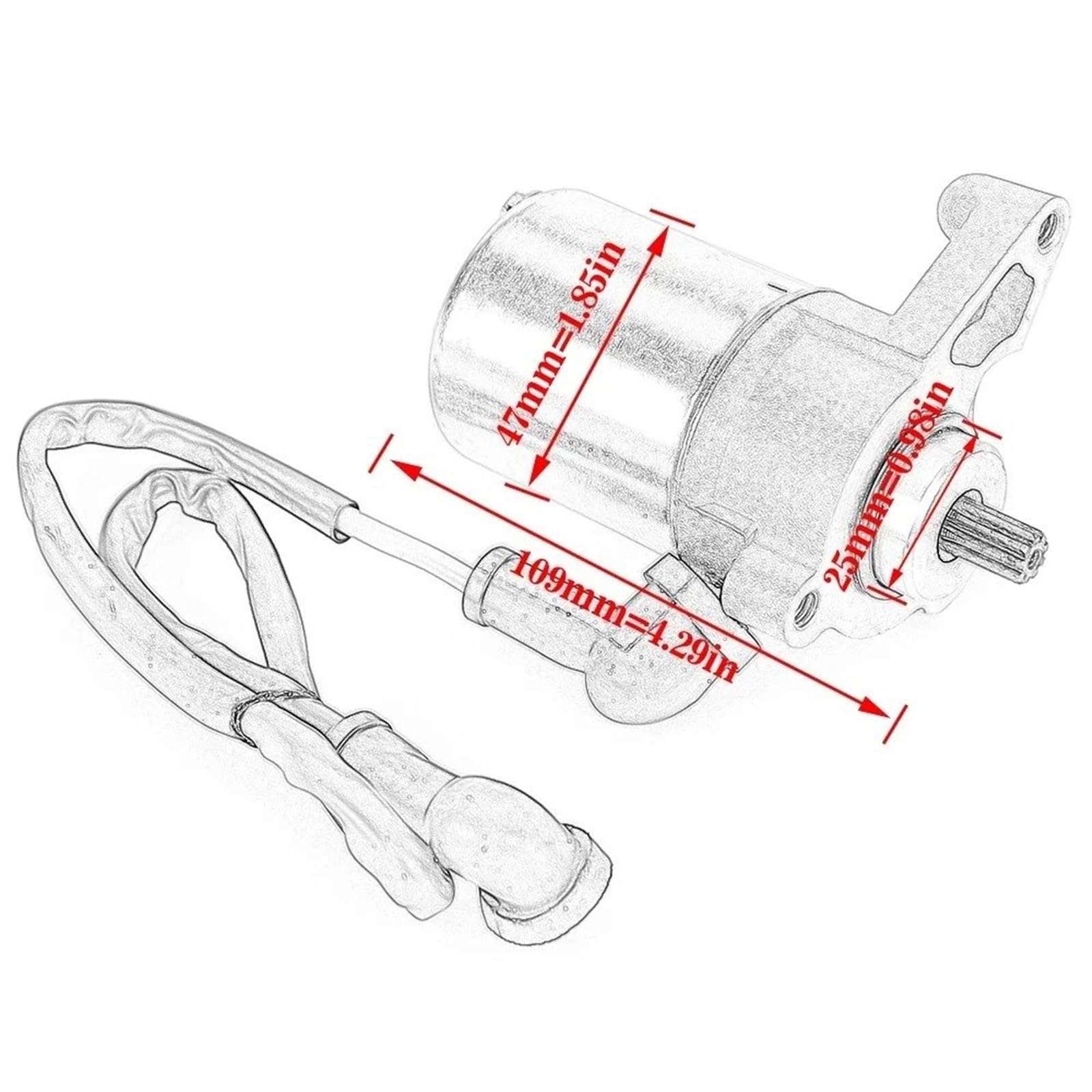 Motorino avviamento Per Sting LC2 125 1997-2000 44800069 Per Sachs XTC125 XTC-N 125 ZX125 ZZ125 XTC 125 Moto Motorino Avviamento