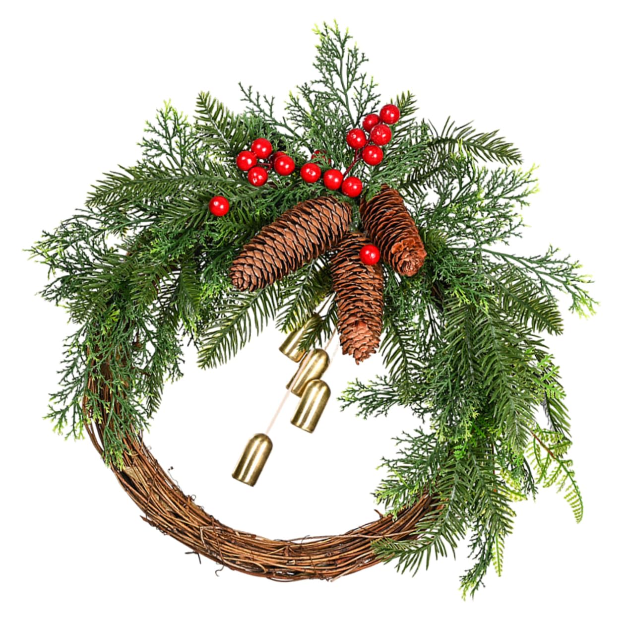 TOPBATHY 2St Kranz Weihnachtsbaum hängende Dekoration tür Wand anhänger weihnachtsdeko Weihnachts Party mockin Boho- Hochzeitsdeko Weihnachtsgirlande Weihnachtsfeier Dekoration Plastik