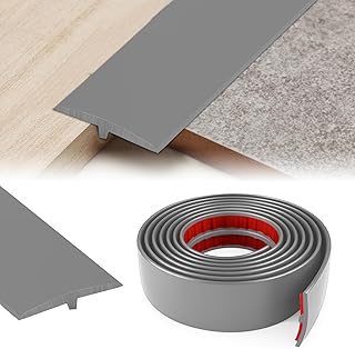 übergangsprofil, T Profil übergangsprofil Selbstklebend, Türschwellen Leiste übergangsleiste Wird für Gelenke Zwischen Zwei Etagen Verwendet (Grau, 5cm×1m)