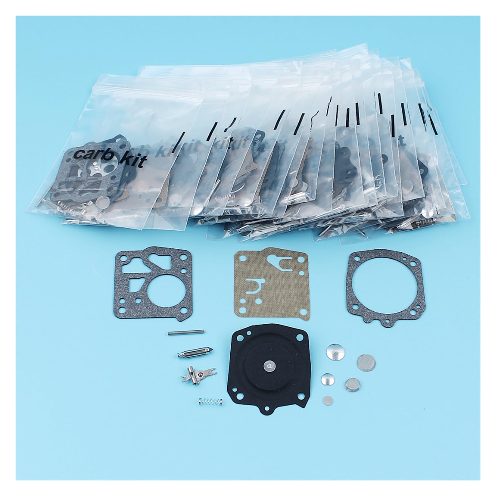 Kit de reparación diafragma carburador 20 piezas for Husqvarna 61 66 266 268 272 281 for motosierra Jonsered 625 630 670 for Tillotson RK-23HS