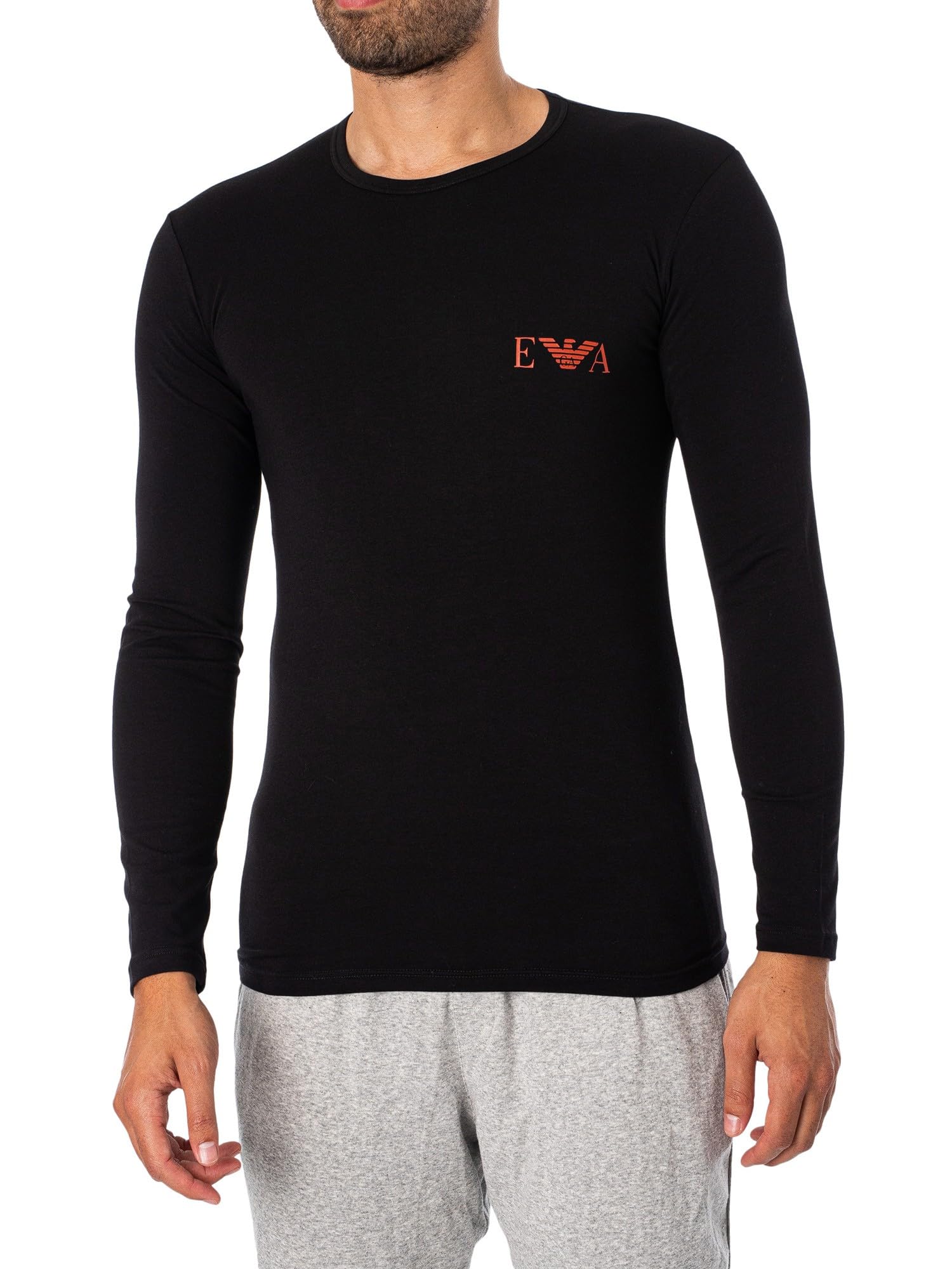 Emporio ArmaniMen's Bold Monogram Long Sleeve T-Shirt