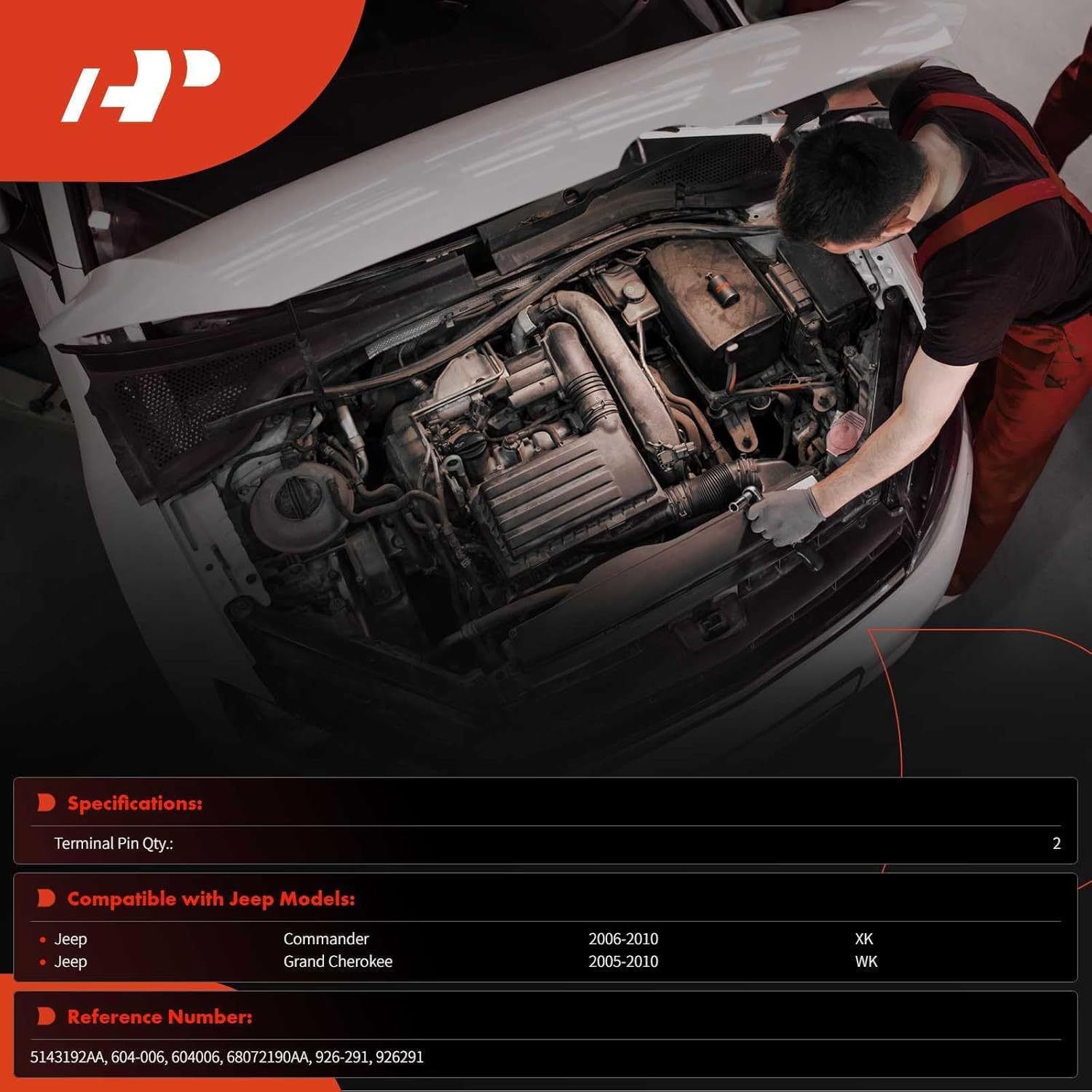 A-Premium Heater Blend Door Actuator Gear Kit Compatible with Jeep 2005-2010 Grand Cherokee, 2006-2010 Commander, Main, Replacements# 186568916956 - HVAC Blend Control Actuator Gear Kit