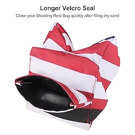 Twod Shooting Rest Bags,US Flag Front and Rear Bag with Durable Construction and Water Resistance for Outdoor, Range and Hunting
