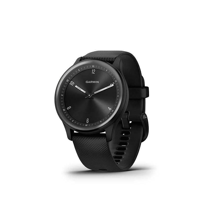 Immagine del prodotto Garmin vívomove Sport, Smartwatch ibrido, Cassa 40mm, Touchscreen OLED e Lancette, Cardio, SpO2, GPS connesso, Monitoraggio 24/7, Notifiche, Calendario, SMS emergenza (Black)