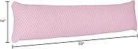 Vista 2 de Lavish Home, Almohada corporal de espuma viscoelástica rosa de 50 pulgadas