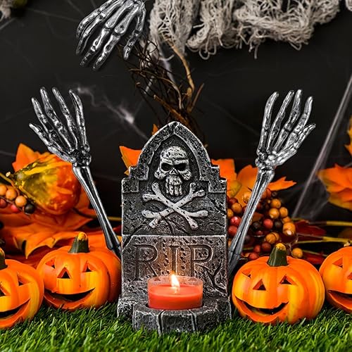 Miniatura 5 de DECHOUS Esqueleto de plástico 2 piezas de calavera garra ensalada cuchara adorno para mesa de ensalada servir utensilios de ensalada servidores de