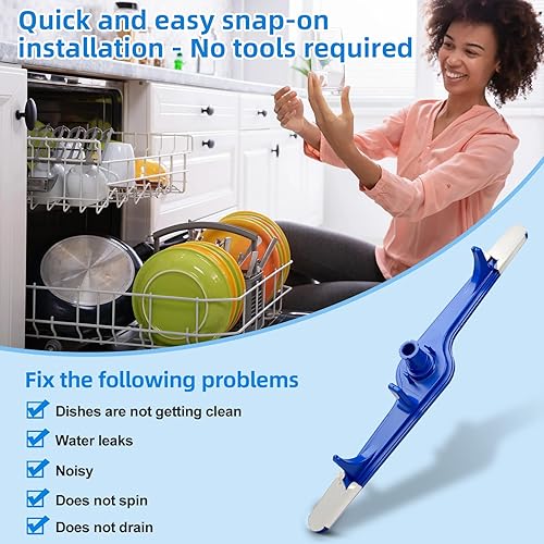 Miniatura 8 de 5304517203 - Brazo de lavado inferior para lavavajillas Frigidaire - Reemplaza 154568001, 154568002, 5304506526